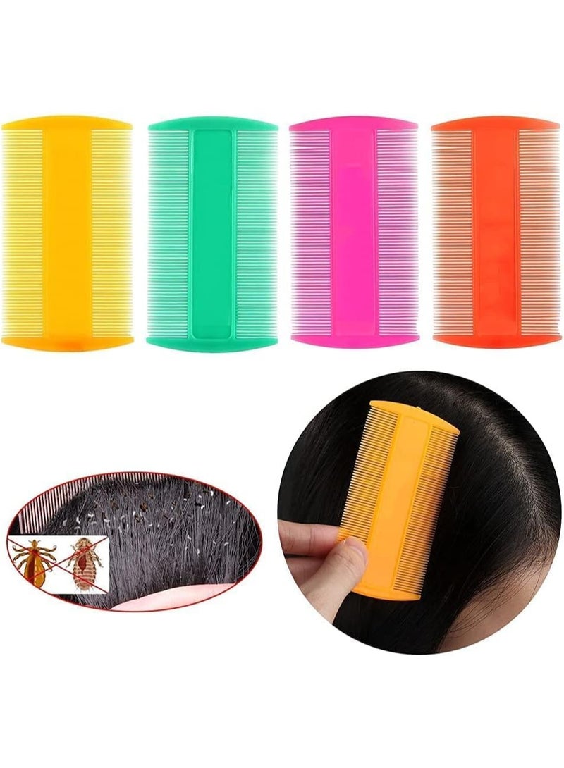 Plastic Lice Comb, Double Sided Lice Comb, Effective Removal of Lice and Nits Multi-Colour, Safe and Easy to Use for Kids and Adults, No Chemicals Needed (2 Pack) - Image 3